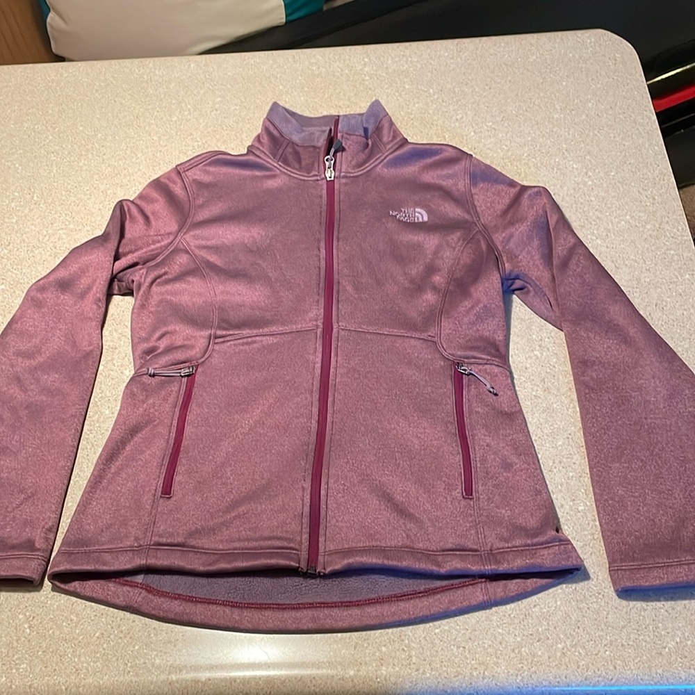 The North Face Smooth Fleece Jacket Size Md Burgundy